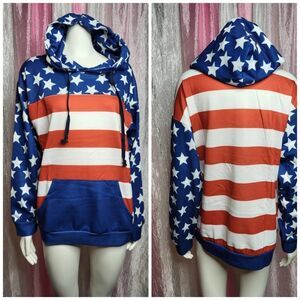 JFN America USA Graphic Flag Hoodie Size Medium